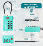 ANVIL 4 Digit Luggage Locks, TSA Locks - Image 7