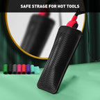 ZAXOP Resistant Silicone Mat Pouch for Flat Iron, Curling Iron,Hot Hair Tools (Black)