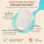 Fig.1 Hydrating Facial Cleanser Refill - Gentle Cream Face Wash for Sensitive Skin - Glycerin & Squalane - Daily Cleanser Face Wash for Women - Facewash Womens Non-Drying Formula - 3.4 oz/100 mL