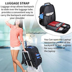 SHRRADOO Extra Large 50L Travel Laptop Backpack - Image 4