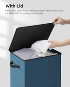 SOLEDI Laundry Hamper with Lid 100L Large & Tall Collapsible Laundry Baskets - Image 5