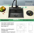21 x 20 x 10 Drop-in Kitchen Sink - Image 7