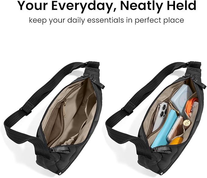 tomtoc 3.5L Puffer Sling Crossbody Bag - Image 4