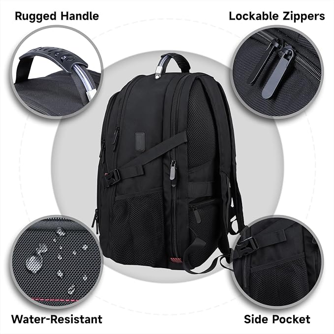 18.4 Inch Travel Laptop Backpack, Extra Large Backpack, Laptop Backpack - Image 3