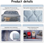 Travel Makeup Bags for Women Cosmetic Bag: Puffy Make up Bags Set of 3 - Image 4