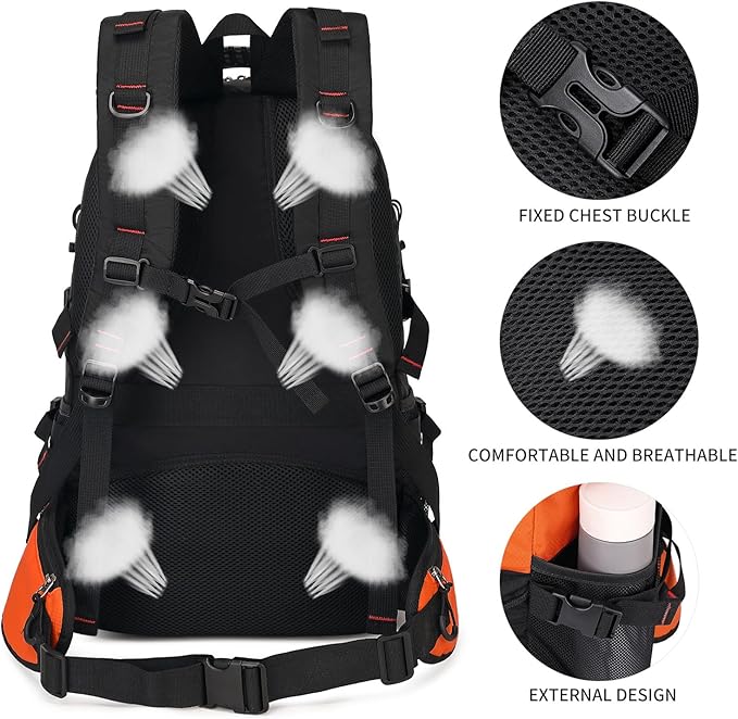 Nerlion 40L Hiking Backpack Travel Backpack - Image 7