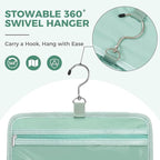 Toiletry Bag For women, Portable Hanging Organizer, 4 Leakproof Compartment for - Image 3