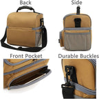 FlowFly Double Layer Cooler Insulated Lunch Bag Adult Lunch Box Large Tote Bag - Image 6