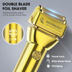 Professional Hair Clippers for Men, Barber Clippers and Trimmers Set, Foil Shavers for Men, 4 in 1 Cordless Hair Clippers Set Hair Cutting Kit Barber kit with LED Display