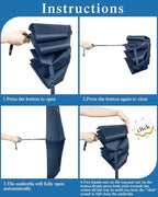 Yahenda 4 Pack Windproof Travel Umbrellas Bulk Automatic Open and Close - Image 4