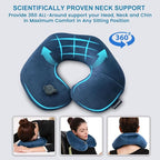 Travel Neck Pillow for Airplane, Compact Inflatable Neck Pillow for Traveling - Image 5