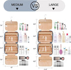 Travel Hanging Toiletry Bag for Women, Large Makeup Bag 8 Leak Proofing - Image 7