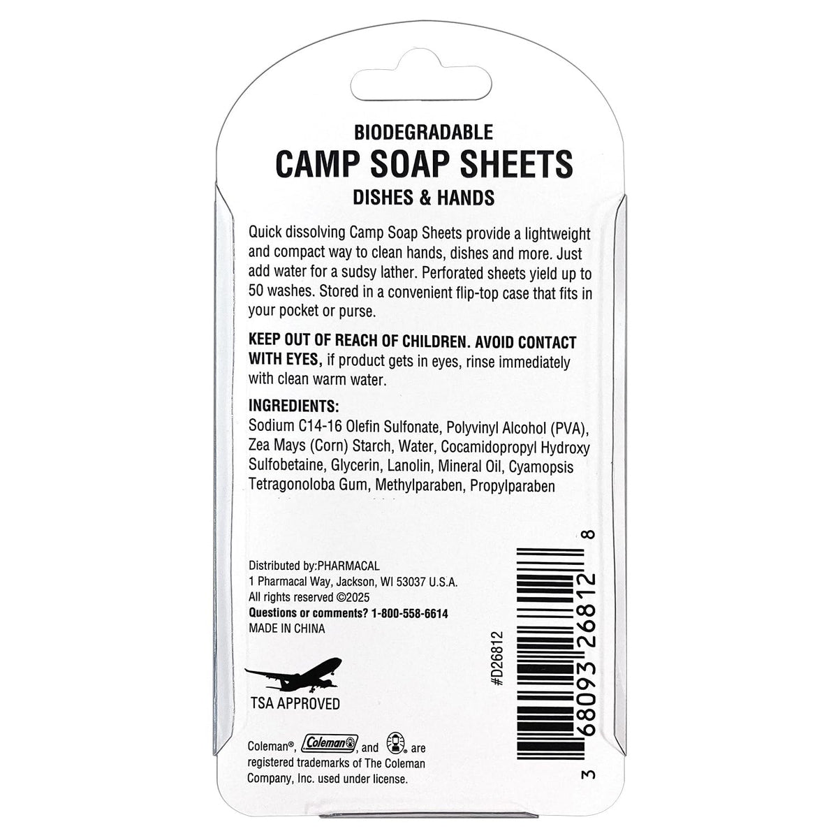 Camp Soap Sheets
