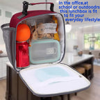 FlowFly Kids Lunch box Insulated Soft Bag Mini Cooler Back to School Thermal - Image 2