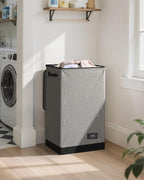 SOLEDI Laundry Hamper with Lid 90L Large & Tall Collapsible Laundry Basket - Image 2