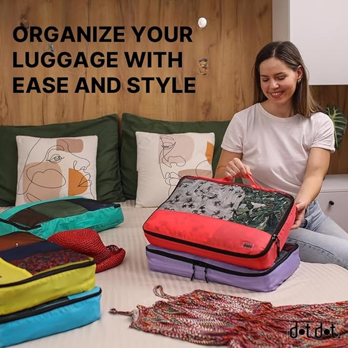 5pc Large Packing Cubes for Suitcases - Image 8