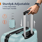 SHOWKOO Luggage Sets Expandable PC+ABS Durable Suitcase Double Wheels TSA Lock - Image 6