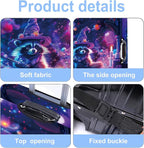 Raccoon Luggage Cover Washable Suitcase Protector Anti-Scratch, Stretchable Fit - Image 3