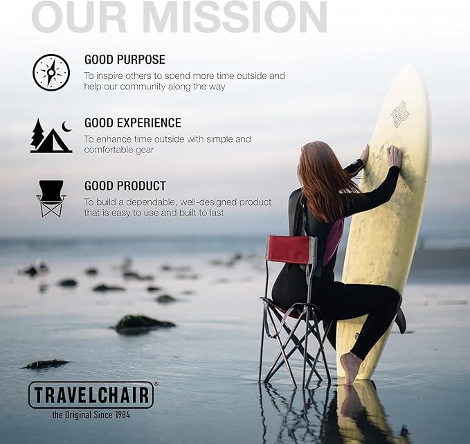 Travel Chair Ultimate Slacker, Quick Folding Tripod Stool - Image 5
