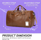 Leather Sports Gym Tote Bag - Image 5