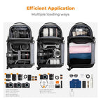 K&F CONCEPT Camera Sling Bag Crossbody Bag Hardshell Camera Shoulder Backpack - Image 4