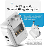 Ceptics UK, Ireland Power Adapter Travel, Safe Dual USB & USB-C 3.1A - Image 5