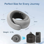 Neck Pillow for Traveling, Travel Neck Pillow for Airplanes, Smooth & Cooling - Image 5