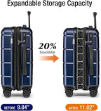 KYME Hardside Expandable Carry On Luggage 22x14x9 Airline Approved 20 Inch - Image 2