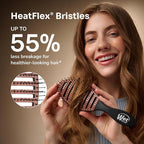 Wet Brush Ceramic Speed Dry Hair Brush, Black - Vented Design & Soft HeatFlex Bristles for Blow-Dry Safe Styling - Ergonomic Handle for Pain-Free Detangling - Hair Accessories for All Hair Types