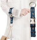 Travel Carry Strap with Ring Hooks, Add-a-Bag Luggage Strap, Adjustable Bag by EKAX