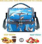 FlowFly Kids Double Decker Cooler Insulated Lunch Bag Large Tote - Image 2