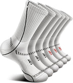 BULLIANT Compression Socks for Men 6Pairs, Athletic Crew Socks Cushioned For by BULLIANT