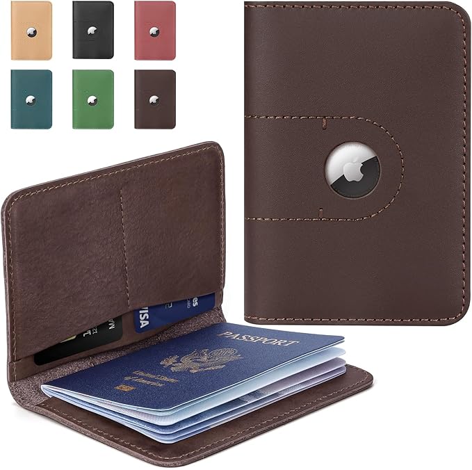 ALLIVE Passport Holder for Travel, Genuine Leather Passport Holder by ALLIVE