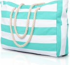 Becokan Beach Bags for Women Large Waterproof Beach Tote Bag Zipper Beach Bags by BecokanBeachBagSpecialist