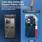 Temdan 2 Pcs Waterproof Phone Pouch, Universal IPX8 Waterproof Cell Phone Case - Image 2