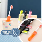 Patelai 4 Pieces Travel Toothbrush Set, Soft Bristle Mini Foldable Tooth Brush - Image 6