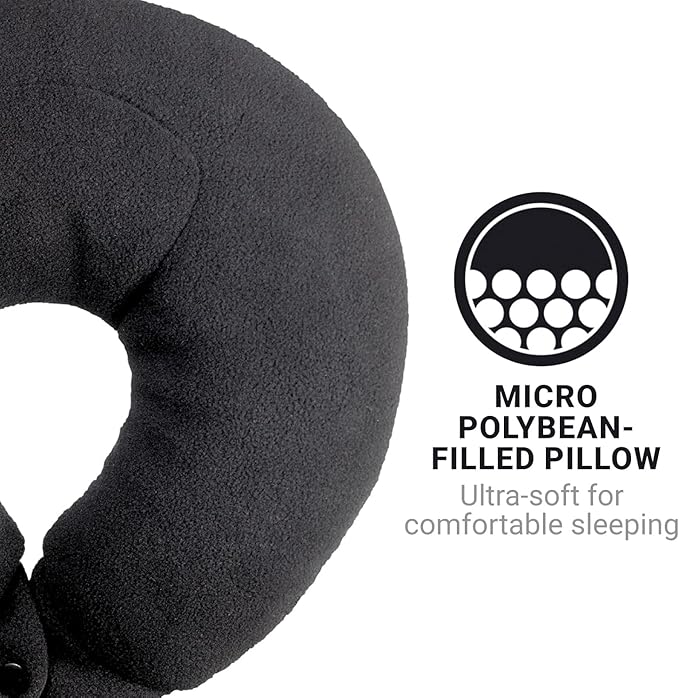 Classic Bean Sleeper, Comfortable Travel Pillow Filled - Image 4