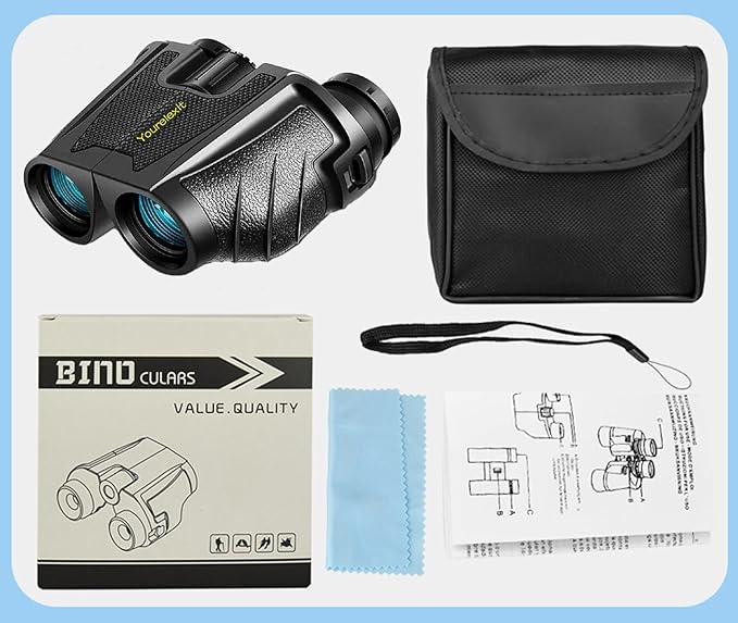 12x25 Compact Binoculars for Adults & Kids, High Powered Lightweight Waterproof - Image 9