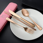 Boulder Bee Travel Utensils | Reusable Camping Cutlery | Stainless Steel - Image 2