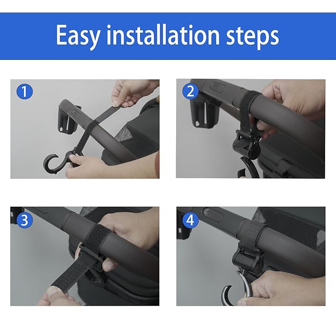 Versatile Stroller Hooks for Hanging Bags - Image 5