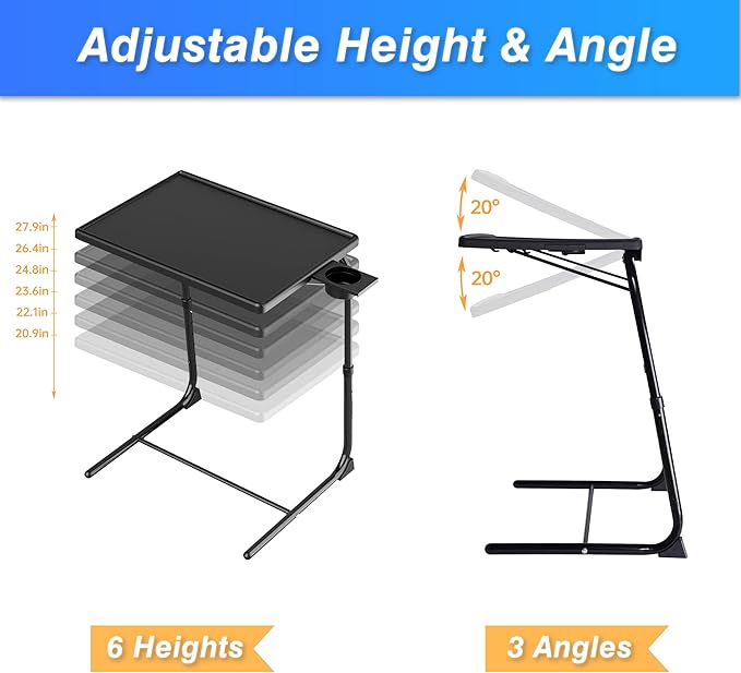 Allpop TV Tray Table, TV Dinner Tray - Image 5