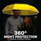 Royal Walk Windproof Folding Travel Umbrella Compact and Strong Luxurious Real - Image 5