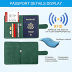 Passport Holders, RFID Blocking Credit Card Holder, PU Leather Passport Holders - Image 3