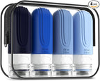 Travel Bottles for Toiletries, Tsa Approved 2oz Travel size Bottles, BPA Free by Mrsdry