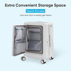 TABU 20" Ride-on Luggage with Seat，Front Opening Carry-On Hardshell Ride On - Image 4