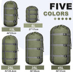 5 Pack Compression Stuff Sack 5 Assorted Size Sleeping Bag Stuff Sack - Image 2