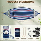 Chihee Cotton Hammock Large Soft Breathable Camping Hammock Holds Up to 660lbs - Image 4