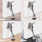 4 Packs Heavy Duty Kickdown Door Stopper, One Touch Adjustable Kickdown Door - Image 4