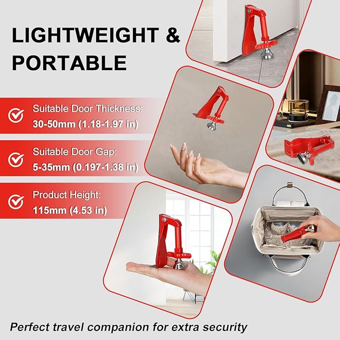 Portable Door Stopper Door Lock - Image 3