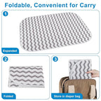 Accmor Baby Diaper Changing Pad, Wipeable Portable Diaper Changing Pad - Image 4